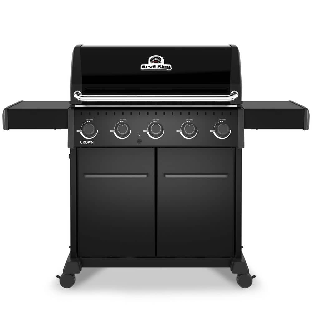 Crown 520 Shadow 5-Burner Propane Gas Grill in Black