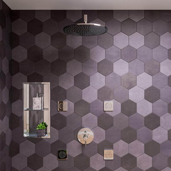 ALFI BRAND 1-Spray 16 in. Single Ceiling Mount Fixed Rain Shower