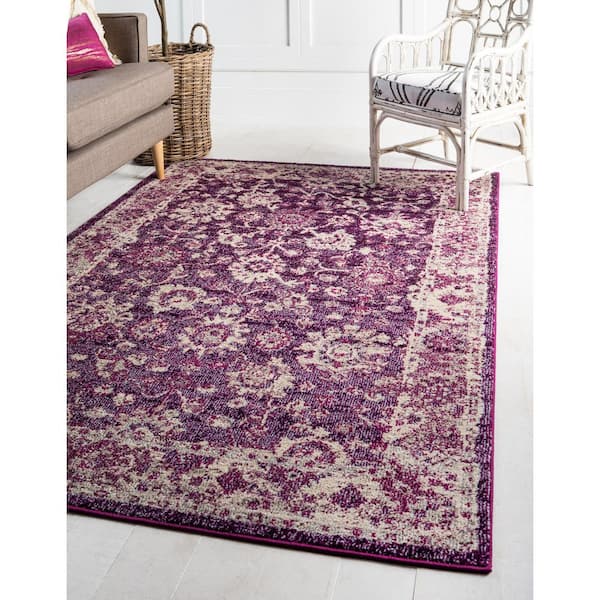 Penrose Krystle Purple 8 ft. x 10 ft. Area Rug