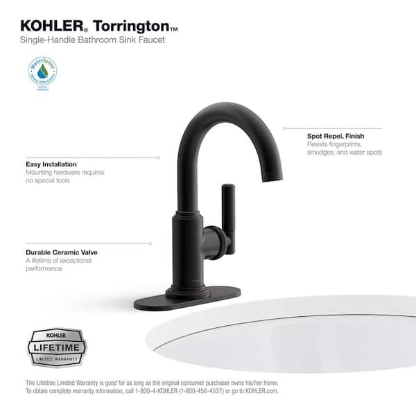 KOHLER Torrington Single Handle Single Hole Bathroom Faucet in