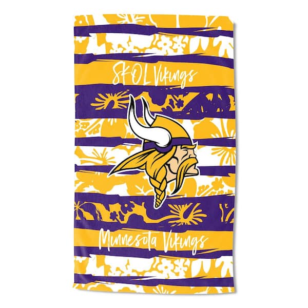THE NORTHWEST GROUP NFL Vikings Cotton/Polyester Blend Multi Color Pocket Beach Towel