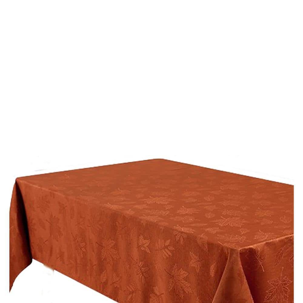 60 in. W x 84 in. L Oranges/Peaches Rectangle Polyester Nature Autumn ...