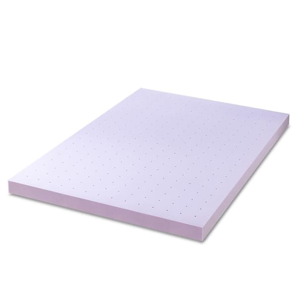 MELLOW 3 in. Queen 5-Zone Memory Foam Mattress Topper with Lavender  Infusion HD-5ZMF-3QL - The Home Depot