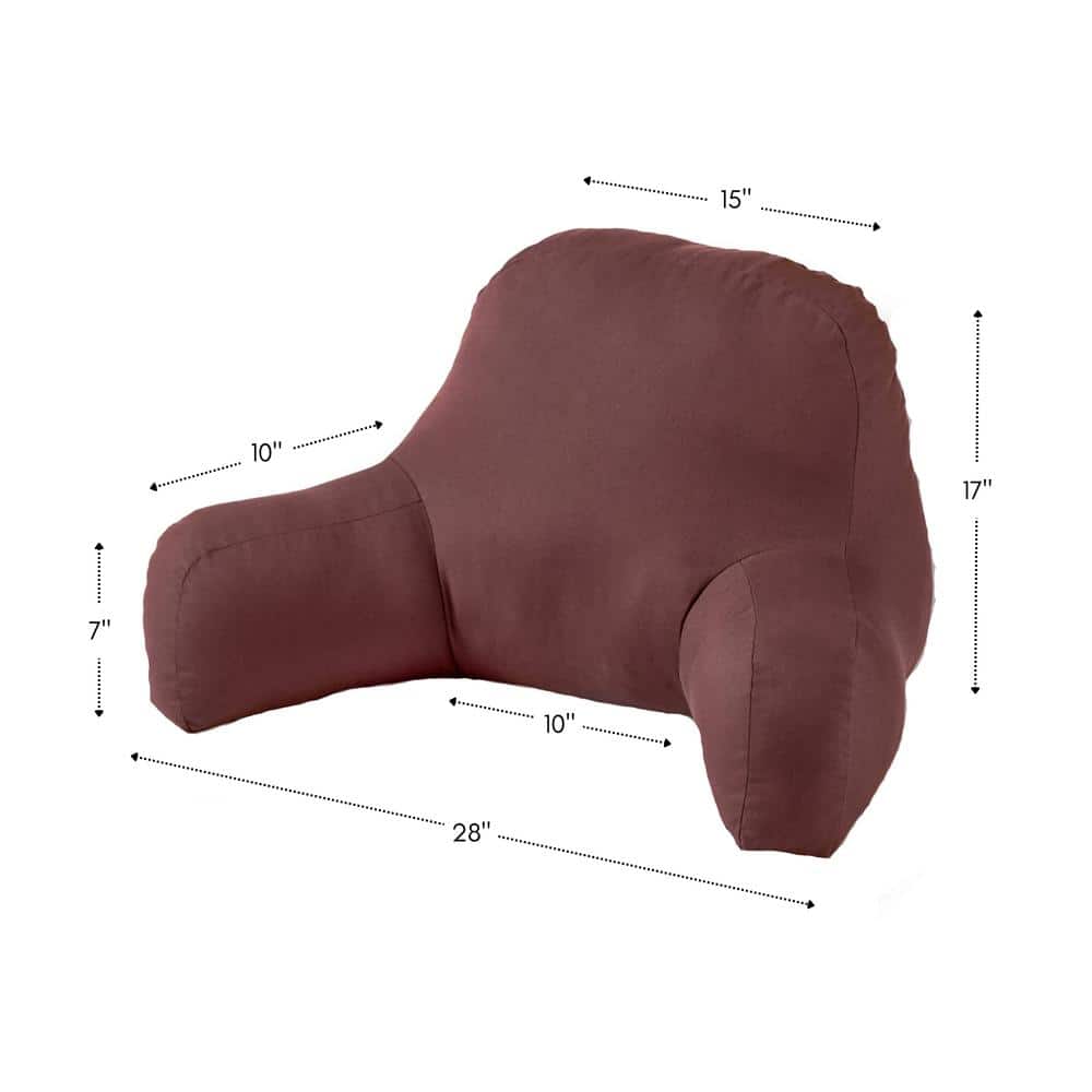Plush Contour Wedge Throw Pillow in Cotton with Polyester Fill
