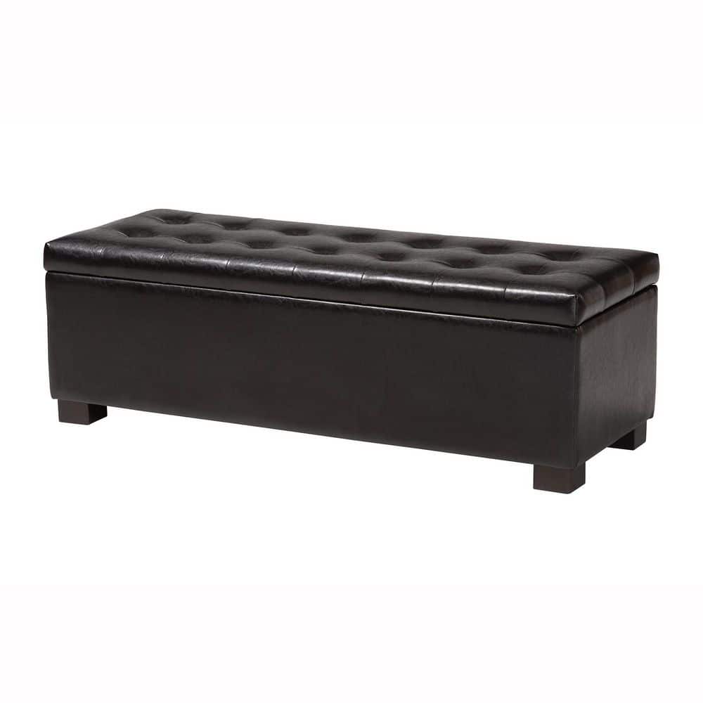 Roanoke Dark Brown Storage Bench price history on PriceWatchPro