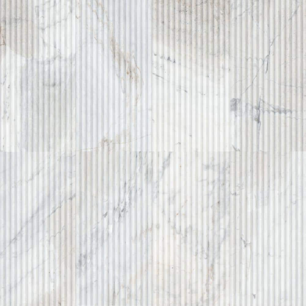 Capri Blue Valentino Fluto 4 in. x 4 in. Honed Marble Fluted Wall Tile Sample price history on PriceWatchPro