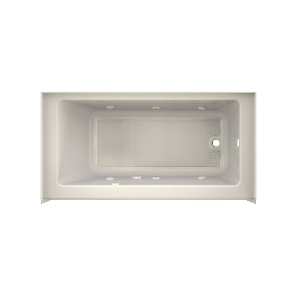 JACUZZI PROJECTA 60 in. x 30 in. Acrylic Right Drain Rectangular Low