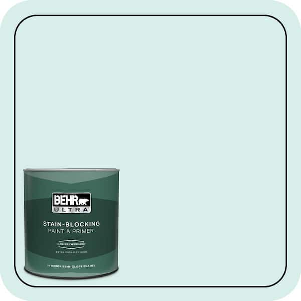 BEHR ULTRA 1 qt. #M450-1 Dew Pointe Extra Durable Semi-Gloss Enamel Interior Paint & Primer