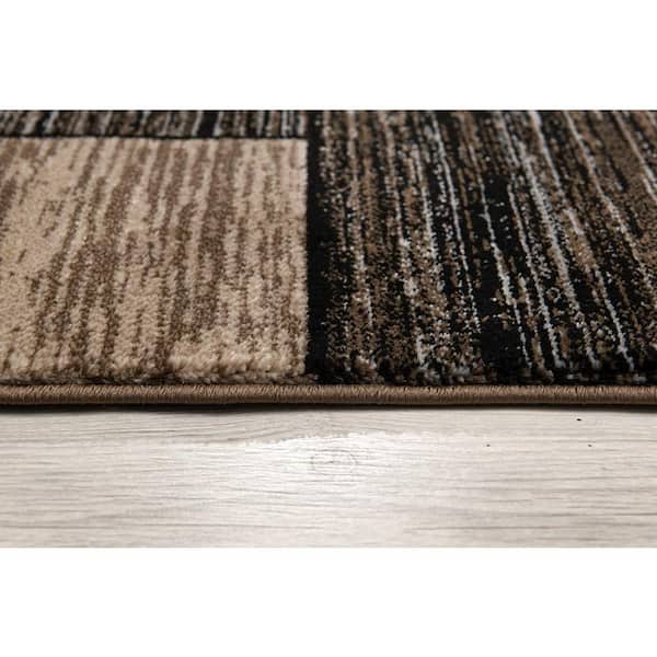 Rug Branch Montage Collection Modern Abstract Doormat Area Rug Entrance  Floor Mat (2x3 feet) - 2'3 x 3', Grey VE1166GY23 - The Home Depot