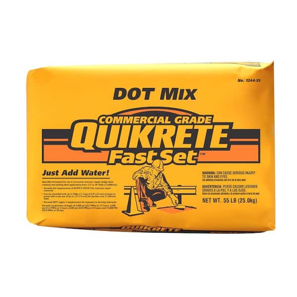 Quikrete 55lb. FastSet DOT Mix Cement-124456 - The Home Depot