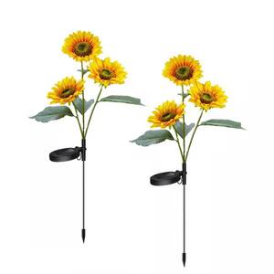 Sun Catcher Garden Decor Solar Sun Disc – 3x Large Decorative Outdoor Stake Ornament