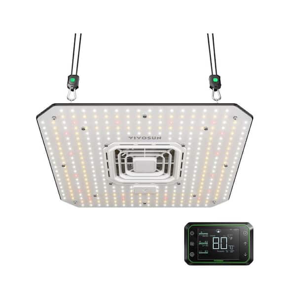 VIVOSUN AeroLight Full Spectrum100-Watt LED Grow Light with Integrated Circulation Fan and GrowHub E42A, Warm White