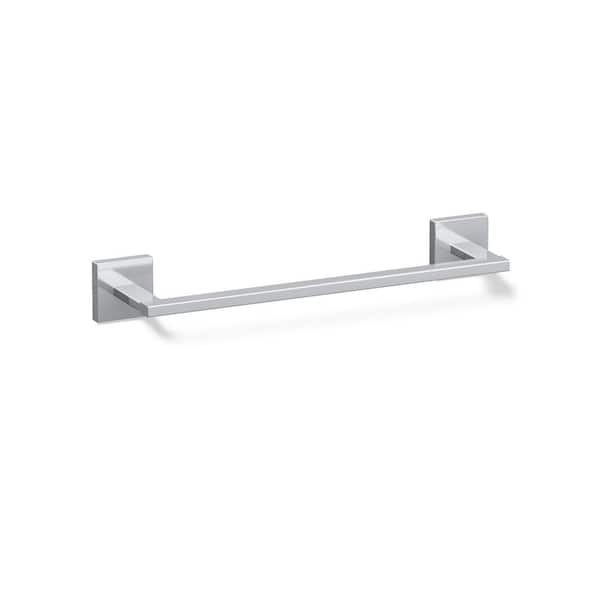 Square 12 in. Wall Mounted Towel Bar in Polished Chrome
