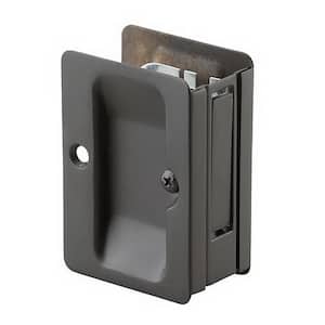 3-7/32 in. Black Pocket Door Pull with Passage Handle