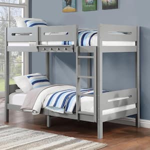 Esin Gray Finish Twin adjustable bunk bed