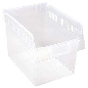 Store-More Shelf 8 in. 3.4-Gal. Storage Tote in Clear (20-Pack)