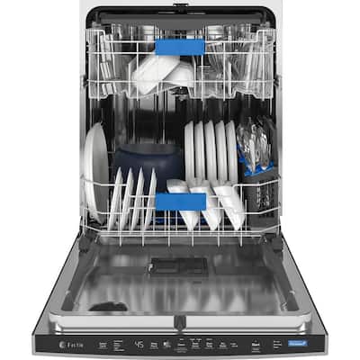 GE Profile 24 in. Fingerprint Resistant Stainless Steel Top Control Smart Dishwasher with Microban Technology and 42 dBA