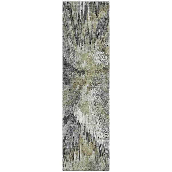 Addison Rugs Chantille Machine Washable Indoor/Outdoor Abstract ACN2283 Fern 2 ft. 3 in. x 7 ft. 6 in. Runner Rug