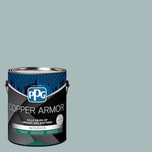 1 gal. PPG1145-4 Blue Willow Eggshell Antiviral and Antibacterial Interior Paint with Primer