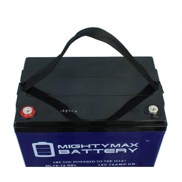 Mighty Max Battery 12V 75Ah Gel Battery Replacement for Quantum Q6 Edge HD