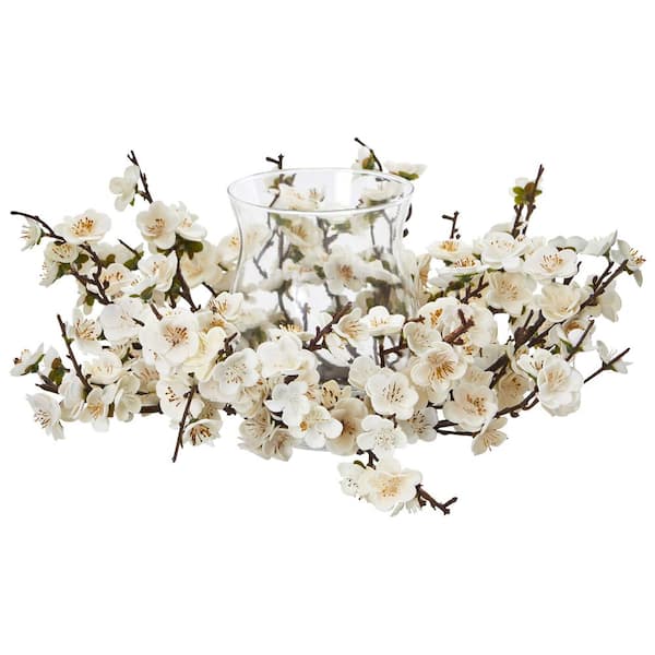 Nearly Natural Artificial Plum Blossom Candelabrum