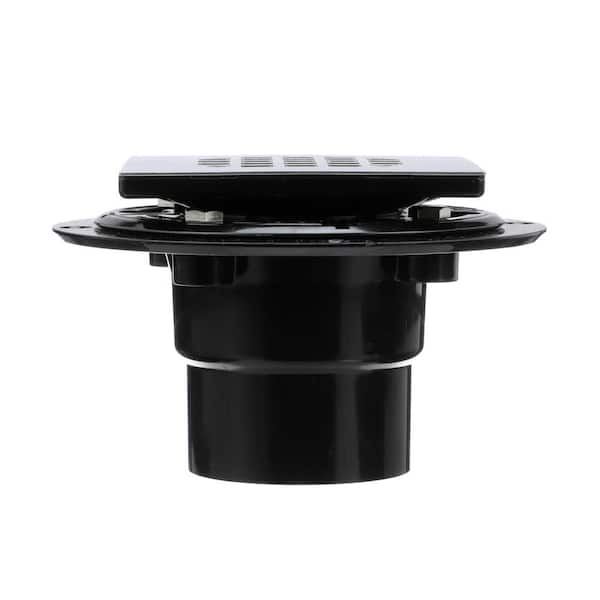 Oatey 2-in ABS Round Black Snap-In Drain in the Shower Drains department at