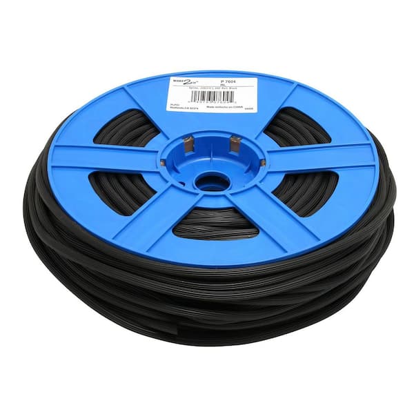 0.250 in. x 250 ft. Roll Black Screen Spline