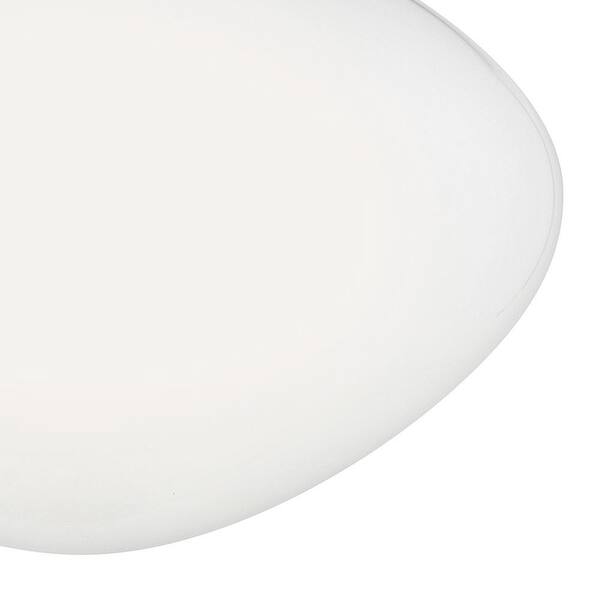 LARK - Lucy 12.0 in. 1-Light Black Flush Mount