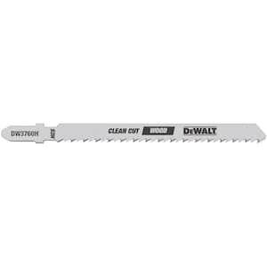 DEWALT 4 in. 8 TPI Aluminum/Fiberglass Jig Saw Blade HCS U-Shank (5-Pack)  DW3705H - The Home Depot