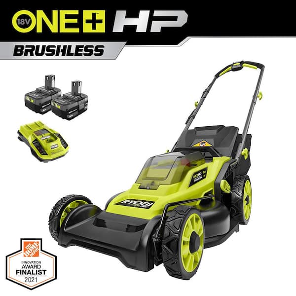 Image of Ryobi 18V ONE+ 16 in. Cordless Battery Walk Behind Lawn Mower