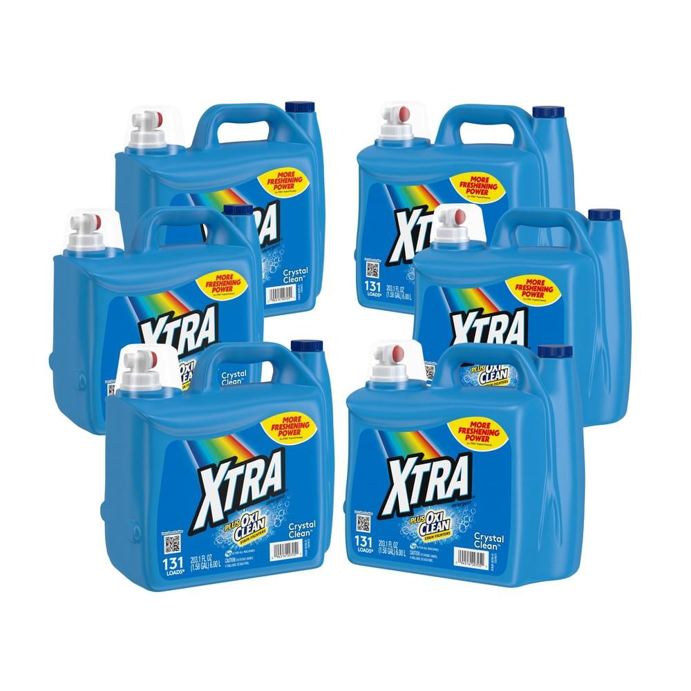 Xtra Plus OxiClean, 131 Loads Liquid Laundry Detergent, 203.1 fl oz