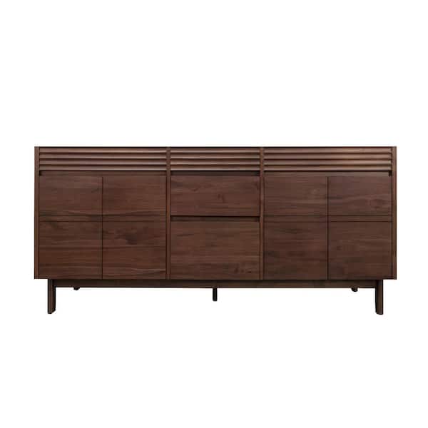 Carina 72 in. Bath Vanity Cabinet without Top in Coffee Teak Assembled