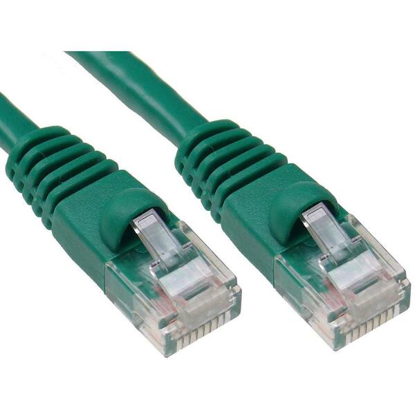 Unirise PC5E-01F-GRN-S 1FT GREEN CAT5E PATCH CABLE SNAGLESS UTP 