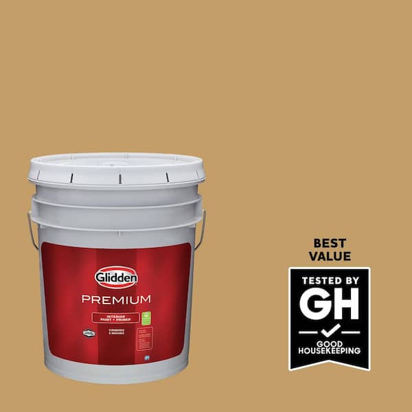 Glidden Premium 5 gal. PPG1090-5 Good Life Flat Interior Latex Paint