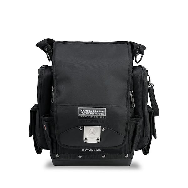 VETO PRO PAC 15 in Medium Blackout Nylon Tool Pouch with Pen Knife