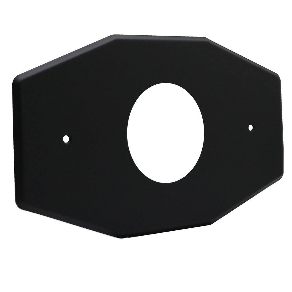 Matte Black Steel One-Hole Remodel Plate Kit