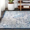 JONATHAN Y Modern Persian Vintage Medallion Navy /Light Gray 5 ft. x 8 ft. Area Rug MDP100B-5