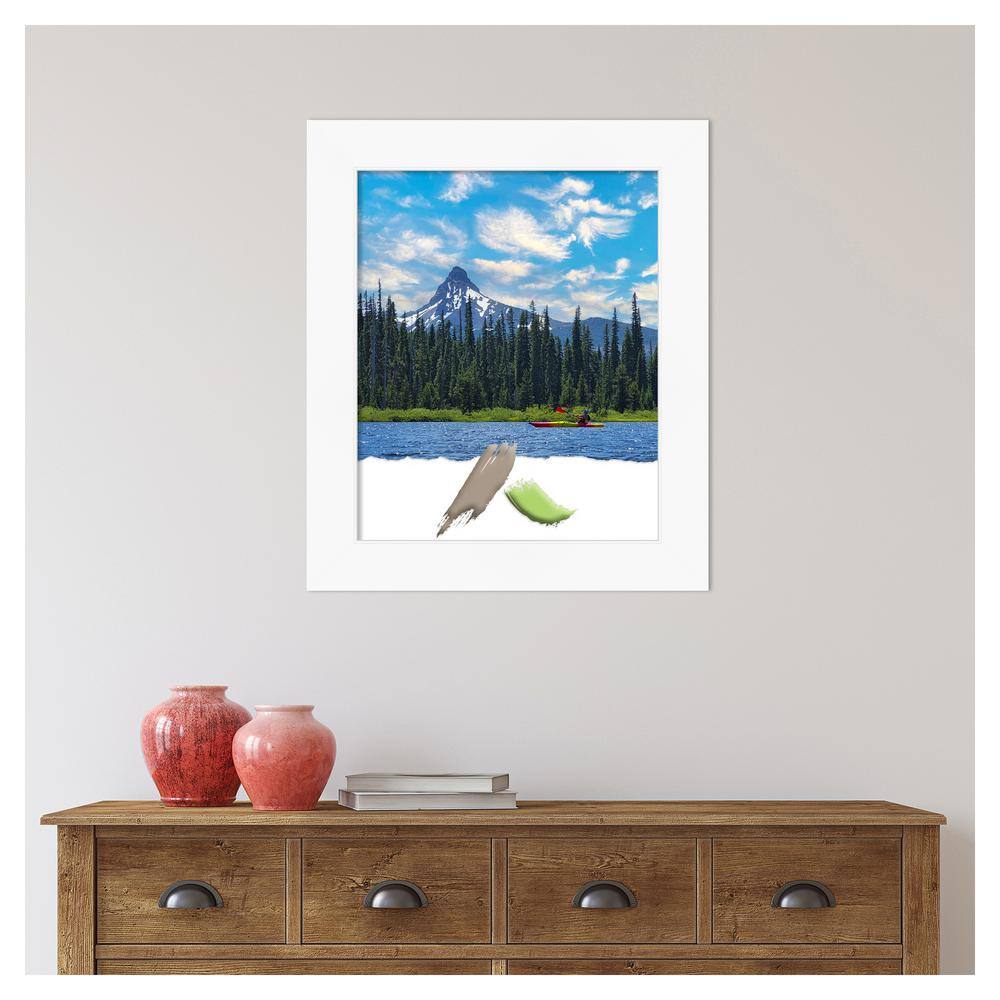 Cabinet White Matte Polystyrene Wall Picture Frame