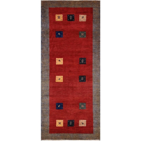Tribal Red/Multi 2 ft. 10 in. x 7 ft. Geometric Area Rugs