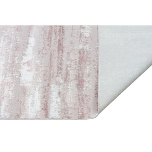 Milano Home Pink 8 ft. x 11 ft. Woven Area Rug