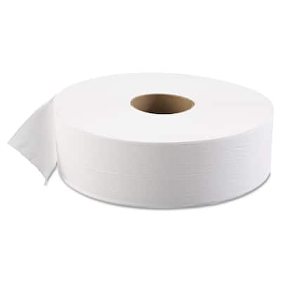 3-5/8 in. x 4000 ft. White JRT Toilet Paper Jumbo Septic Safe 1-Ply (6/Carton)