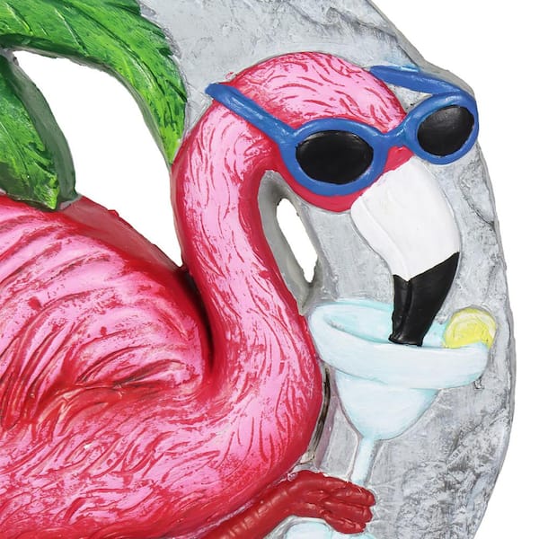 Exhart Flamingo with Ruffle Some Feathers Message Hand