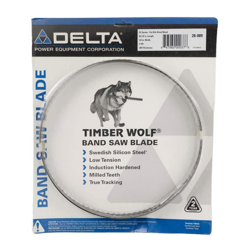Delta 93-1/2 in. x 1/2 in. x 3T Band Saw Blade -  28-089