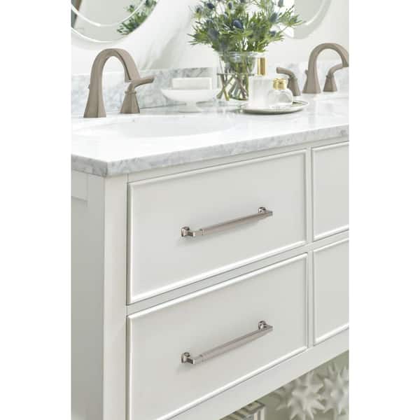 Stature 10-1/16 in. (256mm) Classic Satin Nickel Bar Cabinet Pull