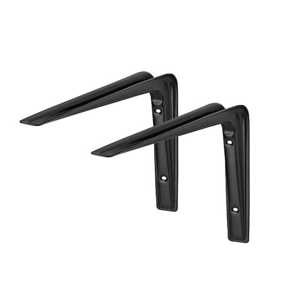 Dolle ALTURA 8.7 in. Black Steel Shelf Bracket Set of 2