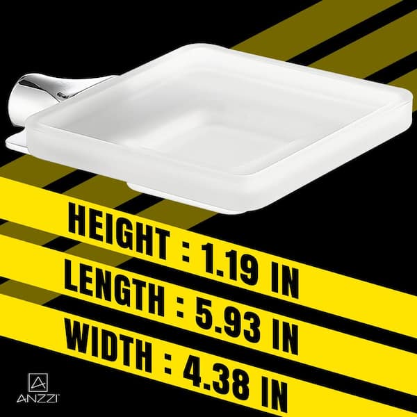 Caster Series Soap Dish in Polished Chrome Caster Series Soap Dish in Polished Chrome
