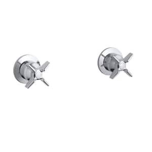 Triton 2-Handle Wall-Mount Valve Trim Kit in Polished Chrome (Valve Not Included)