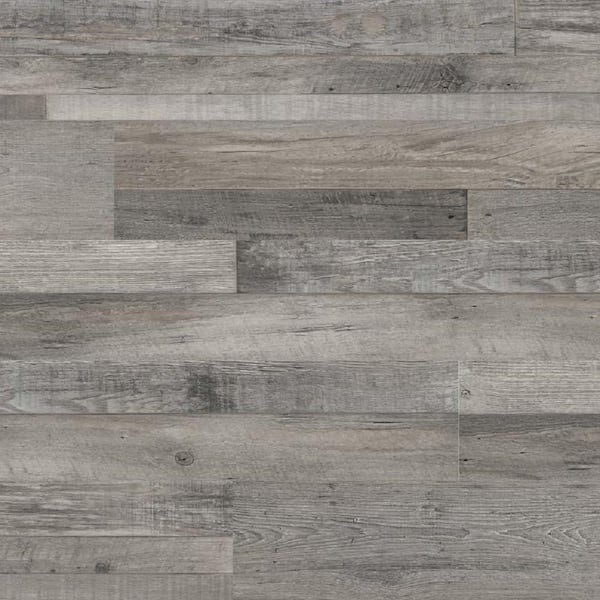 A&A Surfaces Ashen Estate 12 MIL x 7 in. x 48 in. Waterproof Click Lock Luxury Vinyl Plank Flooring (23.77 sq. ft. / case)