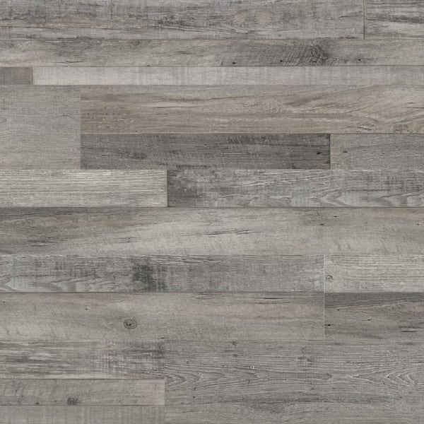 MSI Take Home Tile Sample-Canyon Gray 6 MIL x 7 in. W x 7 in. L Waterproof Click Lock Rigid Core Luxury Vinyl Plank Flooring