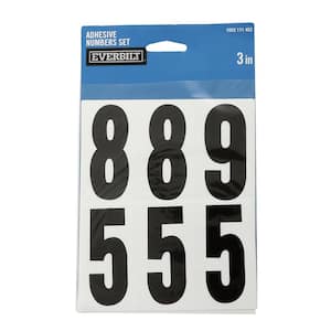 Self Adhesive Vinyl Numbers 20mm Choice of 8 Colours 